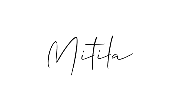 Once you've used our free online signature maker to create your best signature Allison_Script style, it's time to enjoy all of the benefits that Mitila name signing documents. Mitila signature style 2 images and pictures png