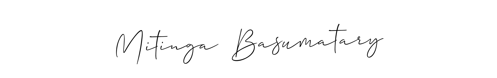 Best and Professional Signature Style for Mitinga  Basumatary. Allison_Script Best Signature Style Collection. Mitinga  Basumatary signature style 2 images and pictures png