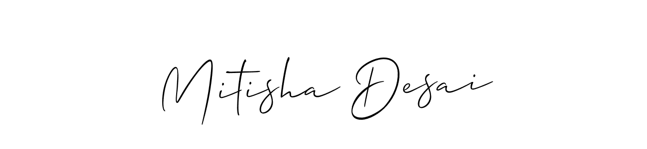 Best and Professional Signature Style for Mitisha Desai. Allison_Script Best Signature Style Collection. Mitisha Desai signature style 2 images and pictures png