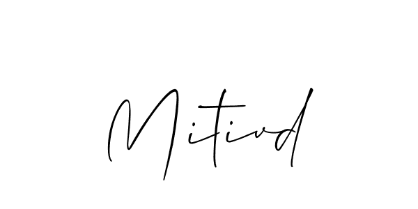 How to make Mitivd name signature. Use Allison_Script style for creating short signs online. This is the latest handwritten sign. Mitivd signature style 2 images and pictures png