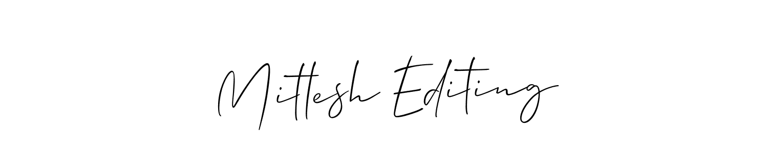 See photos of Mitlesh Editing official signature by Spectra . Check more albums & portfolios. Read reviews & check more about Allison_Script font. Mitlesh Editing signature style 2 images and pictures png