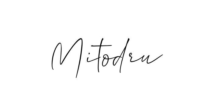 Create a beautiful signature design for name Mitodru. With this signature (Allison_Script) fonts, you can make a handwritten signature for free. Mitodru signature style 2 images and pictures png