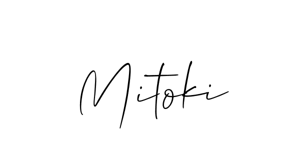 Also we have Mitoki name is the best signature style. Create professional handwritten signature collection using Allison_Script autograph style. Mitoki signature style 2 images and pictures png