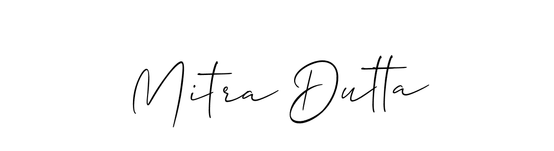Design your own signature with our free online signature maker. With this signature software, you can create a handwritten (Allison_Script) signature for name Mitra Dutta. Mitra Dutta signature style 2 images and pictures png