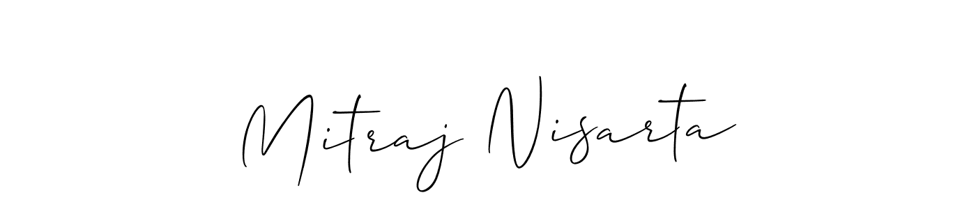 Here are the top 10 professional signature styles for the name Mitraj Nisarta. These are the best autograph styles you can use for your name. Mitraj Nisarta signature style 2 images and pictures png