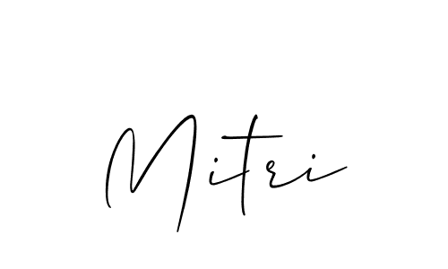 Mitri stylish signature style. Best Handwritten Sign (Allison_Script) for my name. Handwritten Signature Collection Ideas for my name Mitri. Mitri signature style 2 images and pictures png