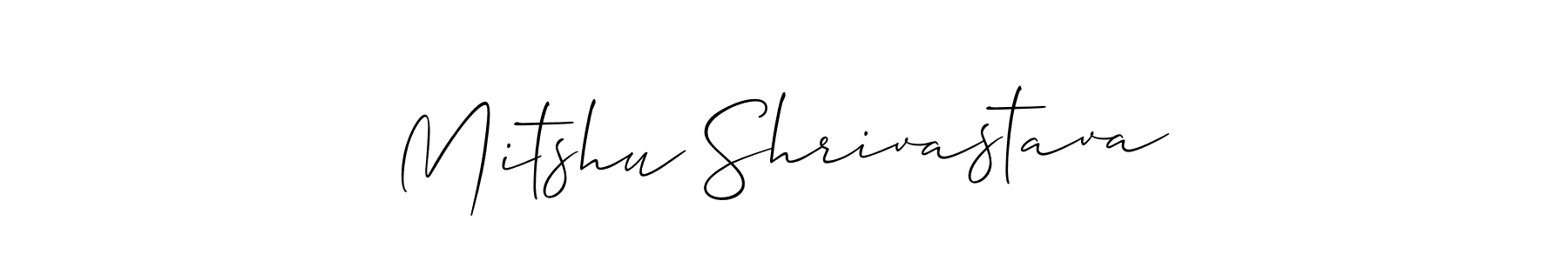 Make a beautiful signature design for name Mitshu Shrivastava. Use this online signature maker to create a handwritten signature for free. Mitshu Shrivastava signature style 2 images and pictures png