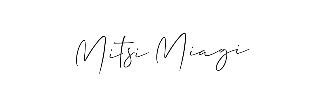 Similarly Allison_Script is the best handwritten signature design. Signature creator online .You can use it as an online autograph creator for name Mitsi Miagi. Mitsi Miagi signature style 2 images and pictures png