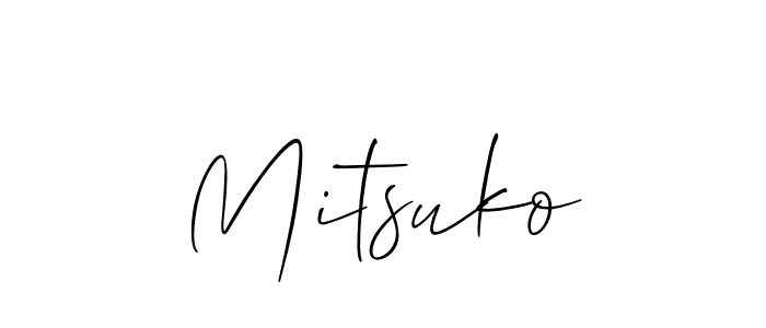 Best and Professional Signature Style for Mitsuko. Allison_Script Best Signature Style Collection. Mitsuko signature style 2 images and pictures png