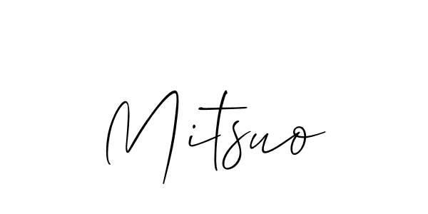 How to Draw Mitsuo signature style? Allison_Script is a latest design signature styles for name Mitsuo. Mitsuo signature style 2 images and pictures png