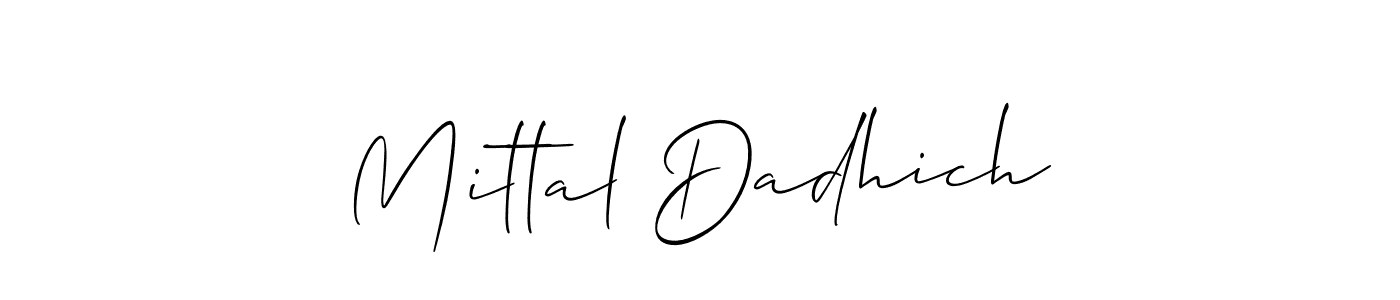 Once you've used our free online signature maker to create your best signature Allison_Script style, it's time to enjoy all of the benefits that Mittal Dadhich name signing documents. Mittal Dadhich signature style 2 images and pictures png