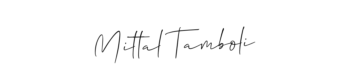 Make a beautiful signature design for name Mittal Tamboli. Use this online signature maker to create a handwritten signature for free. Mittal Tamboli signature style 2 images and pictures png