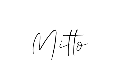 Similarly Allison_Script is the best handwritten signature design. Signature creator online .You can use it as an online autograph creator for name Mitto. Mitto signature style 2 images and pictures png