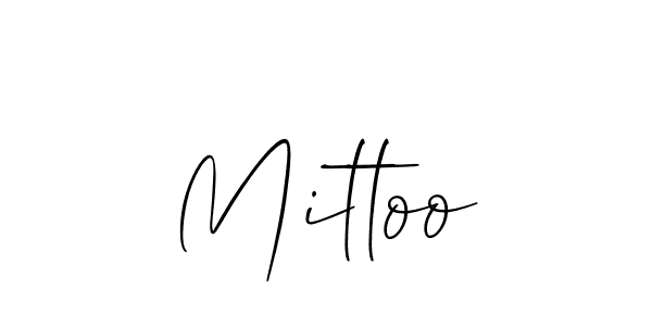 How to Draw Mittoo signature style? Allison_Script is a latest design signature styles for name Mittoo. Mittoo signature style 2 images and pictures png