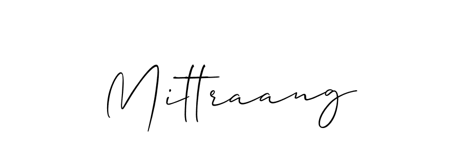 if you are searching for the best signature style for your name Mittraang. so please give up your signature search. here we have designed multiple signature styles  using Allison_Script. Mittraang signature style 2 images and pictures png