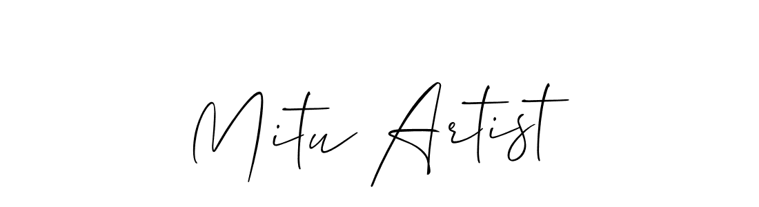 You can use this online signature creator to create a handwritten signature for the name Mitu Artist. This is the best online autograph maker. Mitu Artist signature style 2 images and pictures png