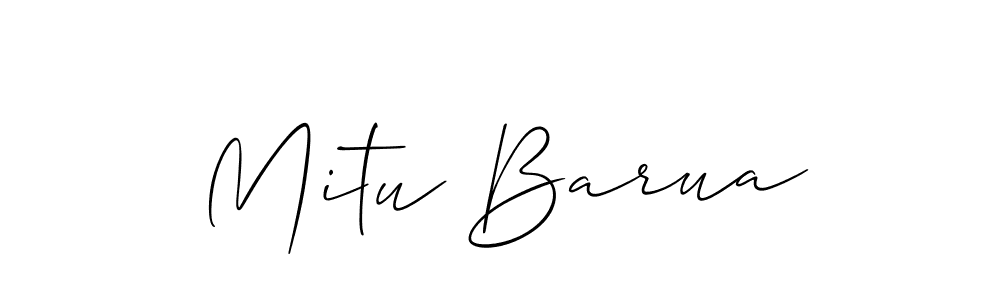Make a beautiful signature design for name Mitu Barua. Use this online signature maker to create a handwritten signature for free. Mitu Barua signature style 2 images and pictures png
