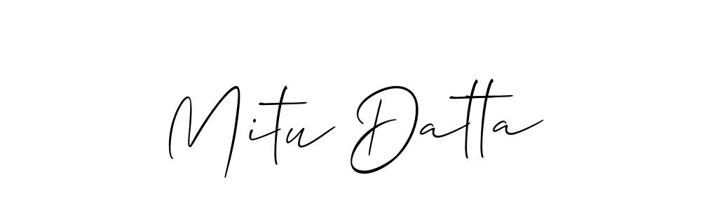 You can use this online signature creator to create a handwritten signature for the name Mitu Datta. This is the best online autograph maker. Mitu Datta signature style 2 images and pictures png