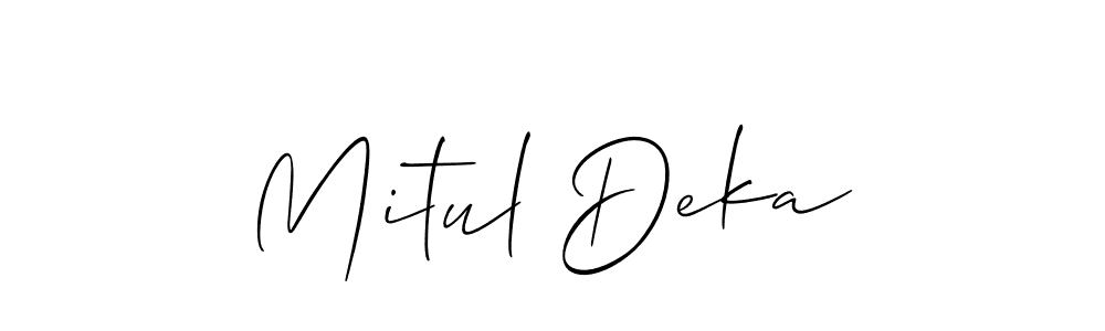 Check out images of Autograph of Mitul Deka name. Actor Mitul Deka Signature Style. Allison_Script is a professional sign style online. Mitul Deka signature style 2 images and pictures png