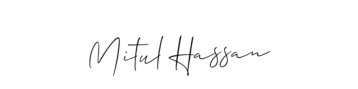 See photos of Mitul Hassan official signature by Spectra . Check more albums & portfolios. Read reviews & check more about Allison_Script font. Mitul Hassan signature style 2 images and pictures png