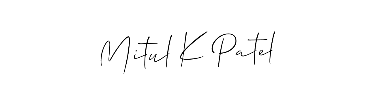 Once you've used our free online signature maker to create your best signature Allison_Script style, it's time to enjoy all of the benefits that Mitul K Patel name signing documents. Mitul K Patel signature style 2 images and pictures png