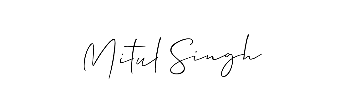 How to Draw Mitul Singh signature style? Allison_Script is a latest design signature styles for name Mitul Singh. Mitul Singh signature style 2 images and pictures png