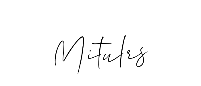 Make a beautiful signature design for name Mitulrs. With this signature (Allison_Script) style, you can create a handwritten signature for free. Mitulrs signature style 2 images and pictures png