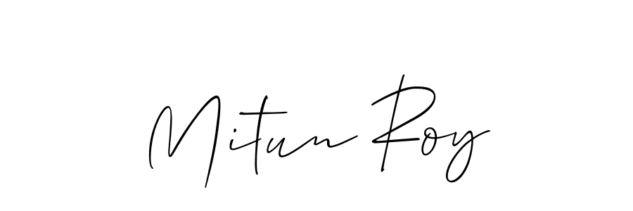 Make a short Mitun Roy signature style. Manage your documents anywhere anytime using Allison_Script. Create and add eSignatures, submit forms, share and send files easily. Mitun Roy signature style 2 images and pictures png