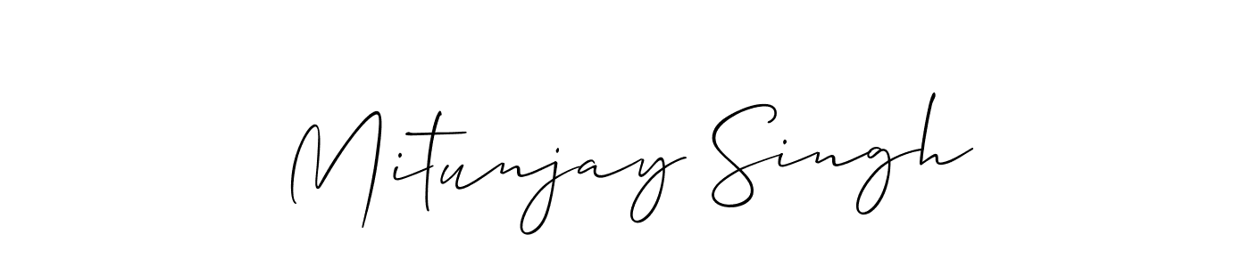 Make a beautiful signature design for name Mitunjay Singh. Use this online signature maker to create a handwritten signature for free. Mitunjay Singh signature style 2 images and pictures png