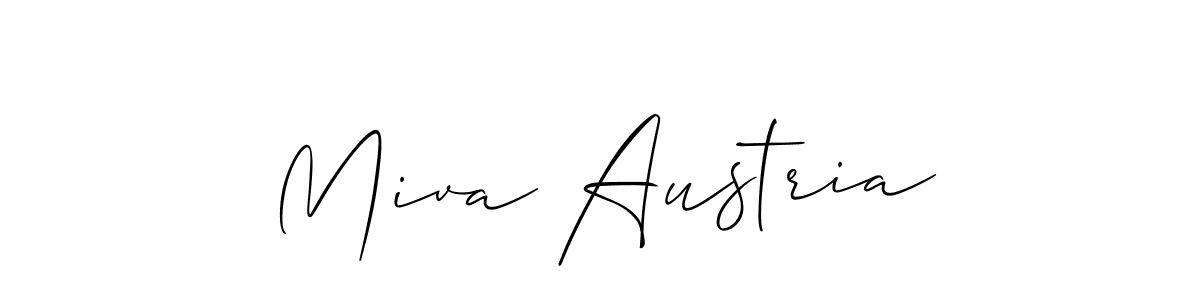 Once you've used our free online signature maker to create your best signature Allison_Script style, it's time to enjoy all of the benefits that Miva Austria name signing documents. Miva Austria signature style 2 images and pictures png