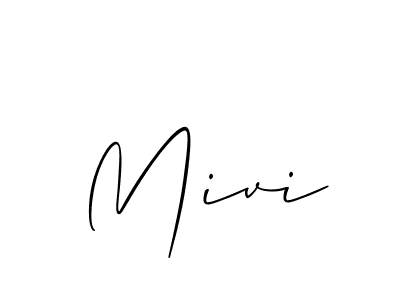 Make a short Mivi signature style. Manage your documents anywhere anytime using Allison_Script. Create and add eSignatures, submit forms, share and send files easily. Mivi signature style 2 images and pictures png