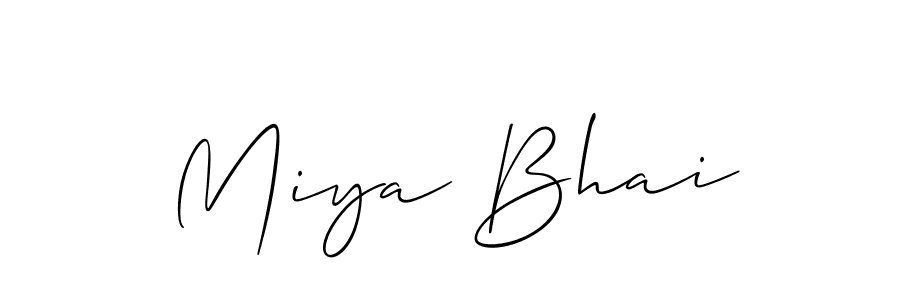 It looks lik you need a new signature style for name Miya Bhai. Design unique handwritten (Allison_Script) signature with our free signature maker in just a few clicks. Miya Bhai signature style 2 images and pictures png