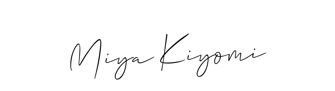 You can use this online signature creator to create a handwritten signature for the name Miya Kiyomi. This is the best online autograph maker. Miya Kiyomi signature style 2 images and pictures png