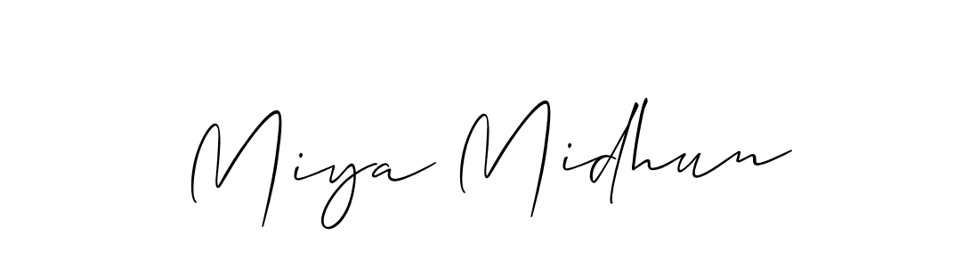 Make a beautiful signature design for name Miya Midhun. Use this online signature maker to create a handwritten signature for free. Miya Midhun signature style 2 images and pictures png
