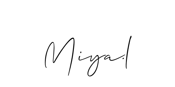 Miya.l stylish signature style. Best Handwritten Sign (Allison_Script) for my name. Handwritten Signature Collection Ideas for my name Miya.l. Miya.l signature style 2 images and pictures png