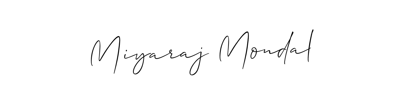 Similarly Allison_Script is the best handwritten signature design. Signature creator online .You can use it as an online autograph creator for name Miyaraj Mondal. Miyaraj Mondal signature style 2 images and pictures png