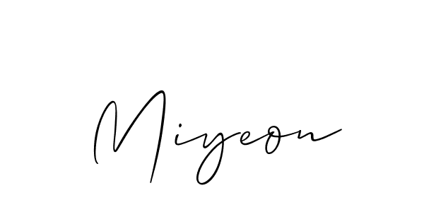 Miyeon stylish signature style. Best Handwritten Sign (Allison_Script) for my name. Handwritten Signature Collection Ideas for my name Miyeon. Miyeon signature style 2 images and pictures png