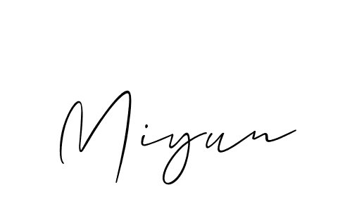 Allison_Script is a professional signature style that is perfect for those who want to add a touch of class to their signature. It is also a great choice for those who want to make their signature more unique. Get Miyun name to fancy signature for free. Miyun signature style 2 images and pictures png