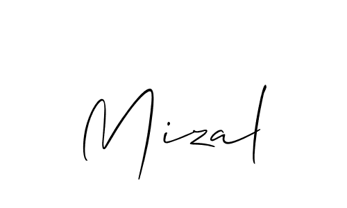 Similarly Allison_Script is the best handwritten signature design. Signature creator online .You can use it as an online autograph creator for name Mizal. Mizal signature style 2 images and pictures png