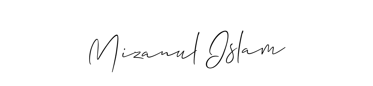 Design your own signature with our free online signature maker. With this signature software, you can create a handwritten (Allison_Script) signature for name Mizanul Islam. Mizanul Islam signature style 2 images and pictures png