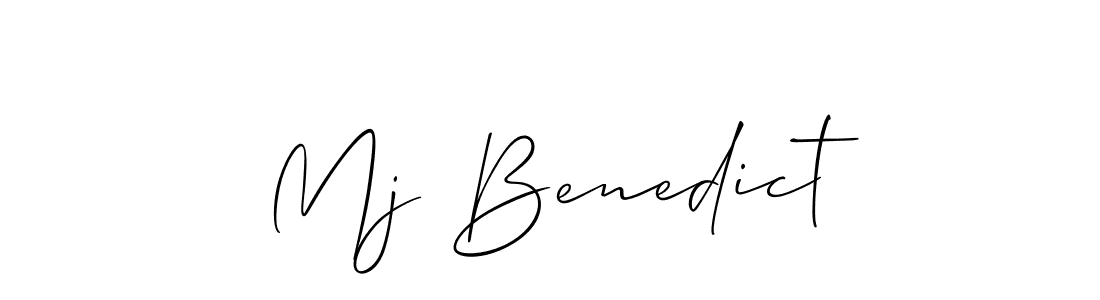 Also we have Mj Benedict name is the best signature style. Create professional handwritten signature collection using Allison_Script autograph style. Mj Benedict signature style 2 images and pictures png