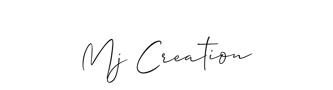 How to make Mj Creation name signature. Use Allison_Script style for creating short signs online. This is the latest handwritten sign. Mj Creation signature style 2 images and pictures png