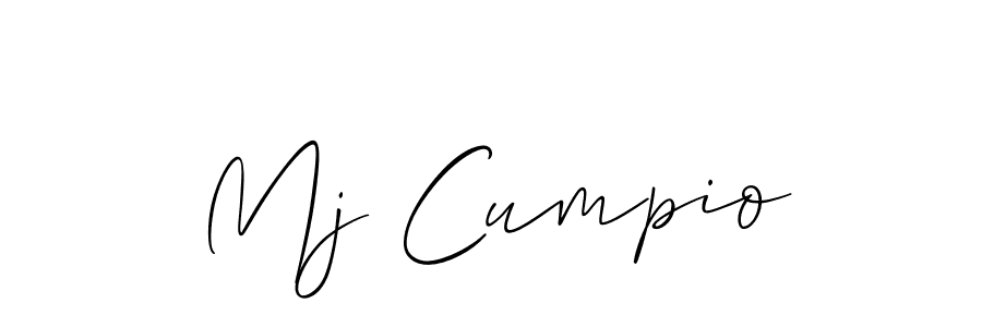 Also You can easily find your signature by using the search form. We will create Mj Cumpio name handwritten signature images for you free of cost using Allison_Script sign style. Mj Cumpio signature style 2 images and pictures png
