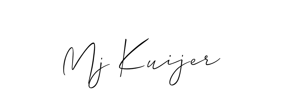 Also we have Mj Kuijer name is the best signature style. Create professional handwritten signature collection using Allison_Script autograph style. Mj Kuijer signature style 2 images and pictures png