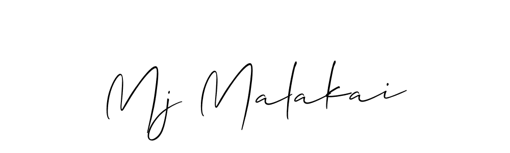Mj Malakai stylish signature style. Best Handwritten Sign (Allison_Script) for my name. Handwritten Signature Collection Ideas for my name Mj Malakai. Mj Malakai signature style 2 images and pictures png