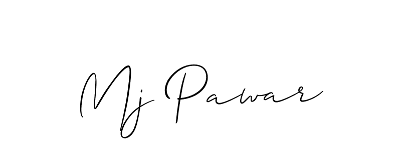 How to Draw Mj Pawar signature style? Allison_Script is a latest design signature styles for name Mj Pawar. Mj Pawar signature style 2 images and pictures png