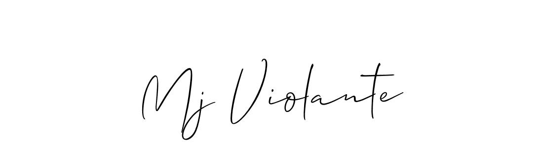 Make a beautiful signature design for name Mj Violante. With this signature (Allison_Script) style, you can create a handwritten signature for free. Mj Violante signature style 2 images and pictures png