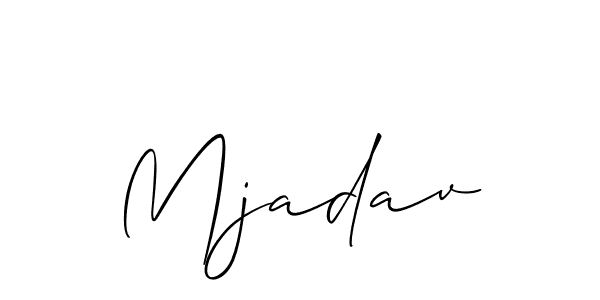 Also You can easily find your signature by using the search form. We will create Mjadav name handwritten signature images for you free of cost using Allison_Script sign style. Mjadav signature style 2 images and pictures png