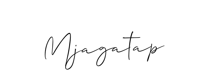 You should practise on your own different ways (Allison_Script) to write your name (Mjagatap) in signature. don't let someone else do it for you. Mjagatap signature style 2 images and pictures png