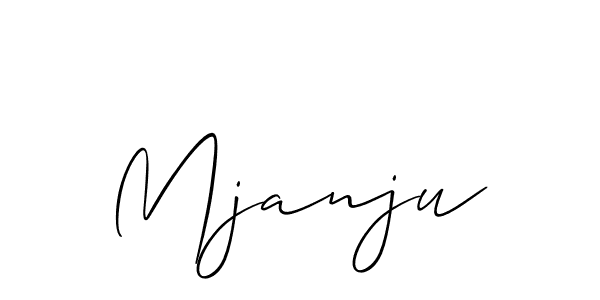 Mjanju stylish signature style. Best Handwritten Sign (Allison_Script) for my name. Handwritten Signature Collection Ideas for my name Mjanju. Mjanju signature style 2 images and pictures png